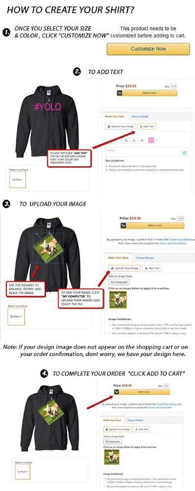 Amazon.com: City Shirts Add Your Own Text and Design Custom
